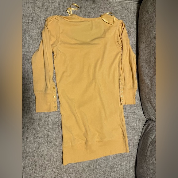 Urban Behavior 3/4 Sleeve Yellow Button Henley S - Picture 10 of 12